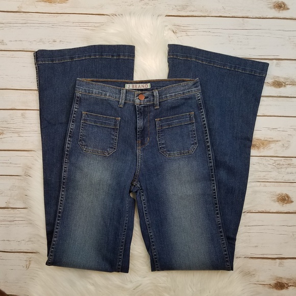 J BRAND High Rise Wide Flare Leg Bette Jeans 26 - Picture 2 of 8